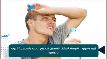 ذروة الحرارة.. الأرصاد تكشف تفاصيل الأمواج الحارة وتسجيل 37 درجة بالقاهرة
